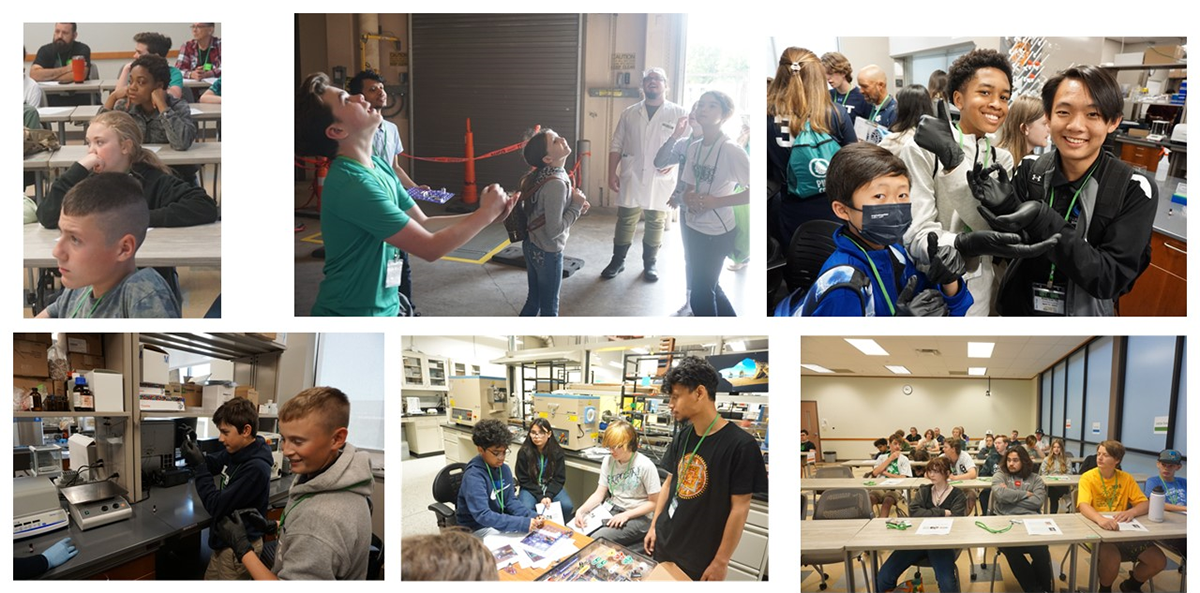 Students visit UNT College of Engineering laboratories for a full day of friendship, fun, and STEM 